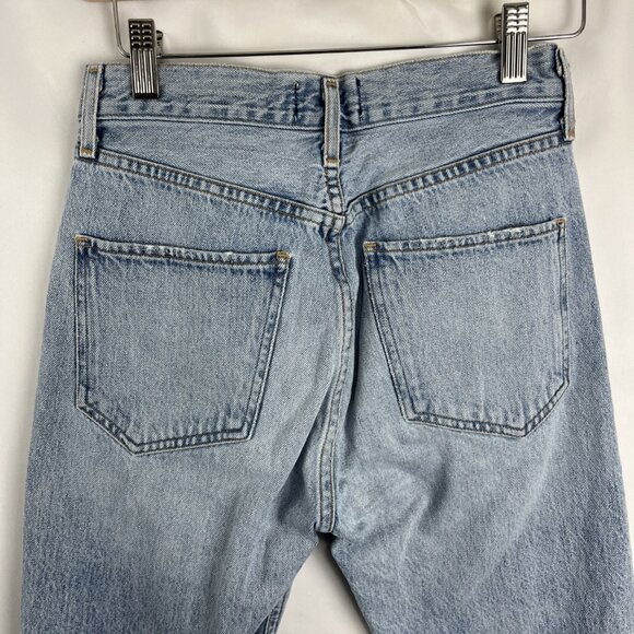 Agolde Jamie High-Rise Distressed Jeans Womens Size 24 - Picture 7 of 13